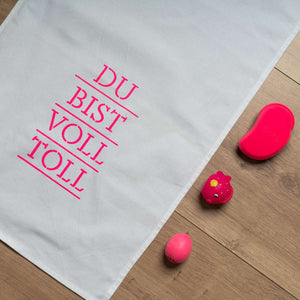 Geschirrtuch 'Du bist voll toll'