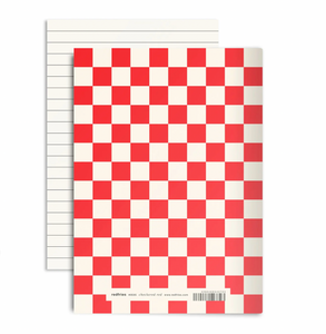 Notizheft 'Checkered red'