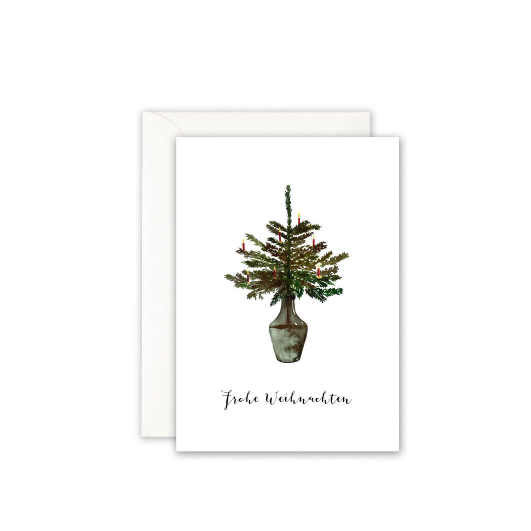 Weihnachtsbaum in Vase