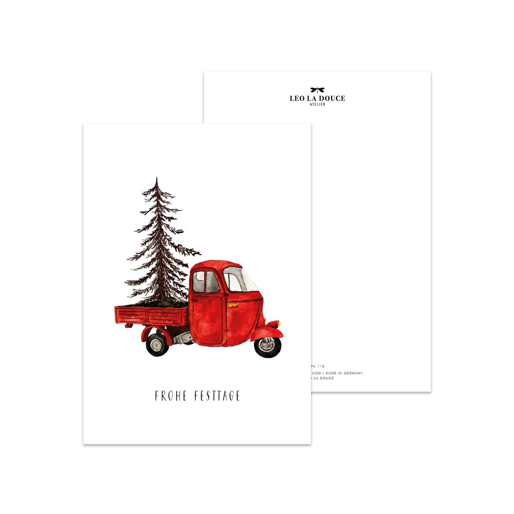 Red Christmas Vehicle