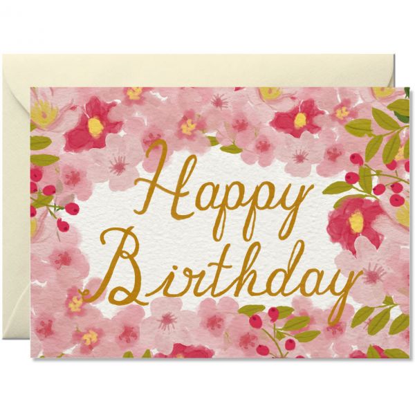 Happy Birthday Flowers - Schmidt's Papeterie
