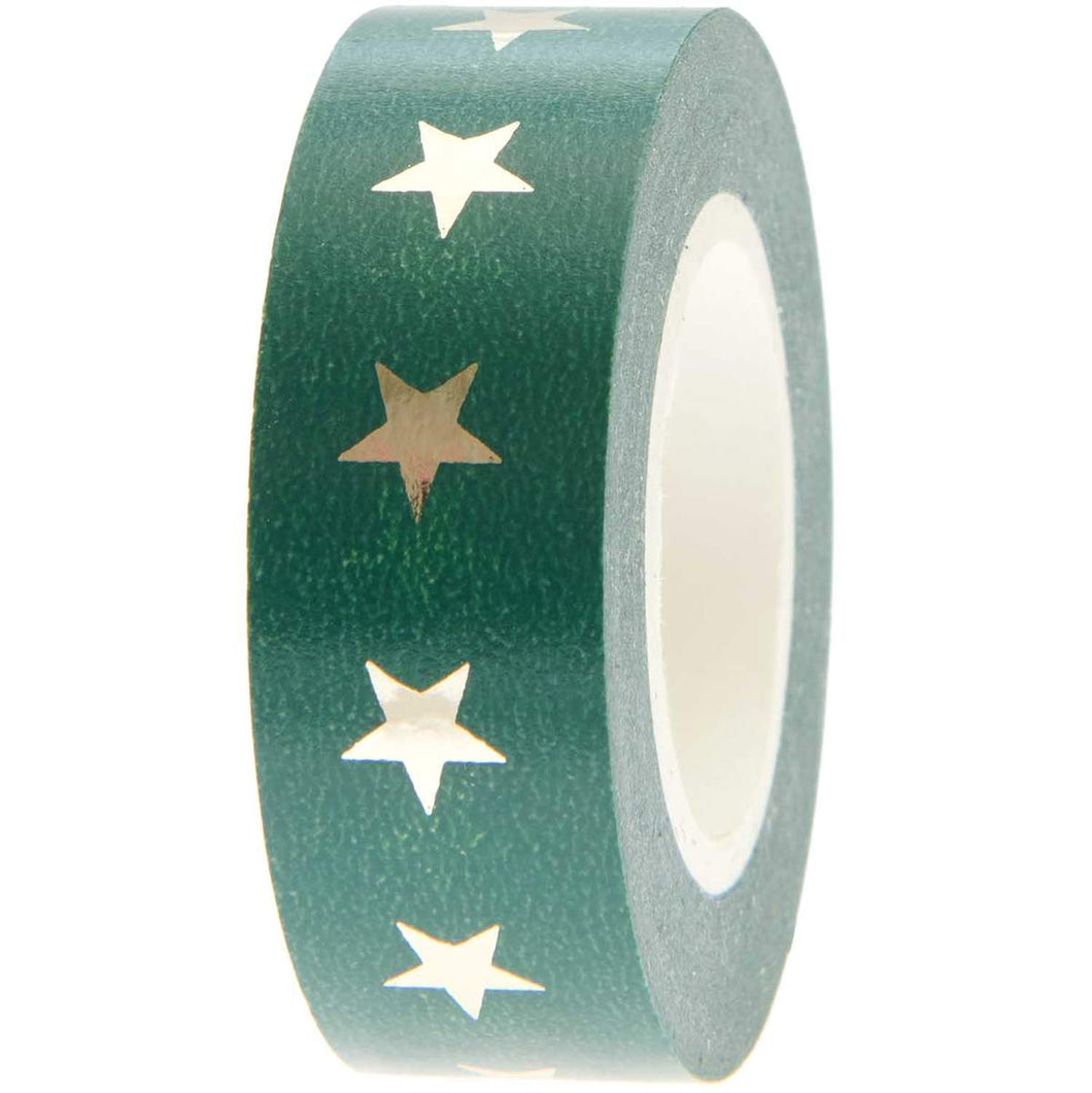 Tape Sterne grün/gold