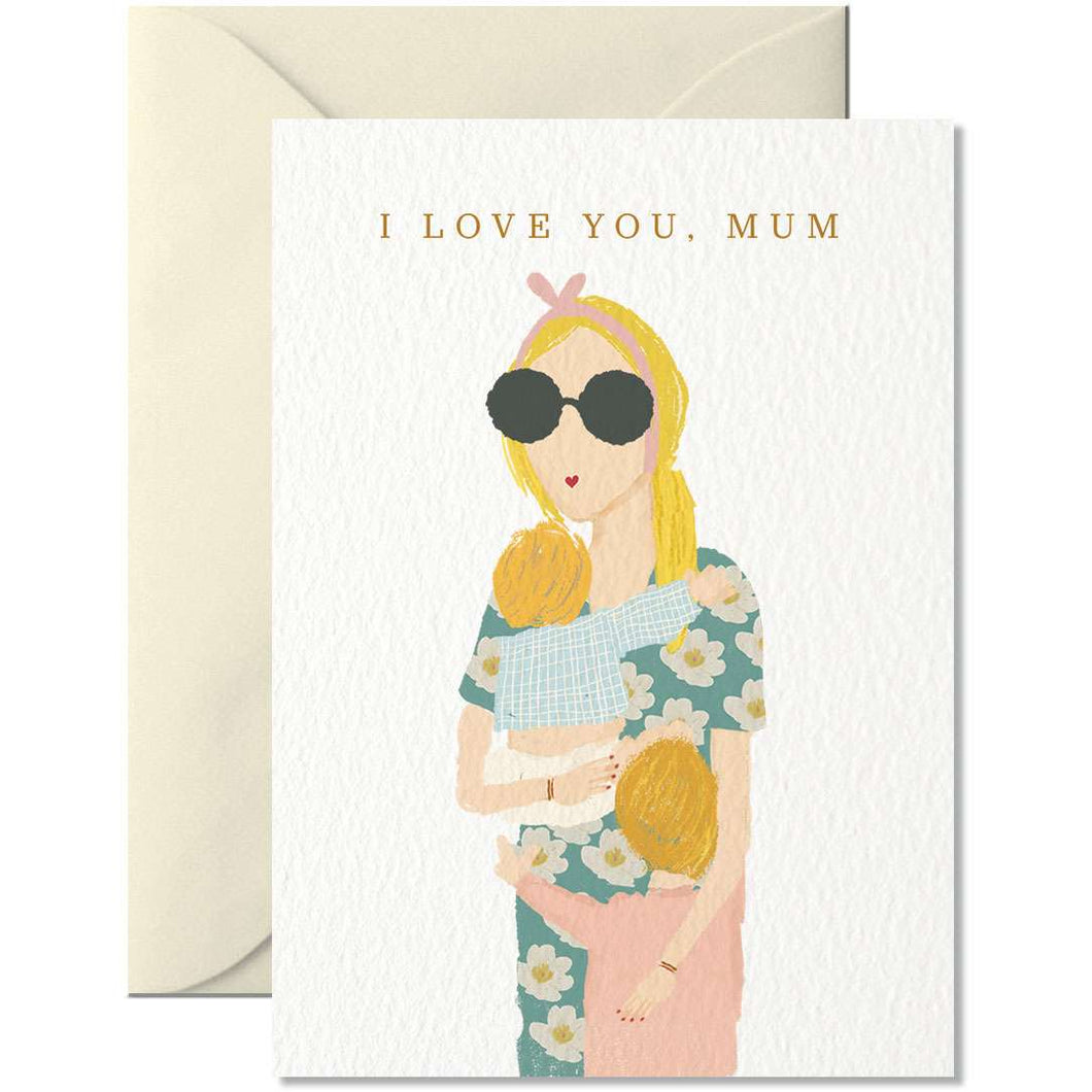 Kl. Karte I love you Mum - Schmidt's Papeterie