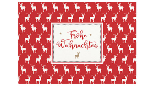 Frohe Weihnachten Hirsch - Schmidt's Papeterie