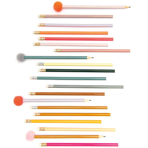 Bleistifte mit Pompon Vers. Farben - Schmidt's Papeterie