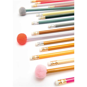 Bleistifte mit Pompon Vers. Farben - Schmidt's Papeterie