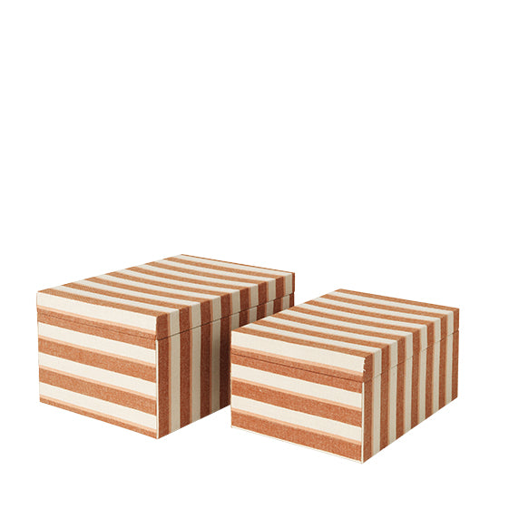 Kiste 'Cleo' terracotta/creme - Schmidt's Papeterie
