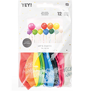 Ballons Mix Happy Birthday - Schmidt's Papeterie