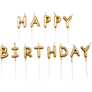 Kerzen "YEY!" - Happy Birthday Gold - Schmidt's Papeterie
