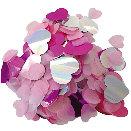 Konfetti Herz Mix Rosa - Schmidt's Papeterie