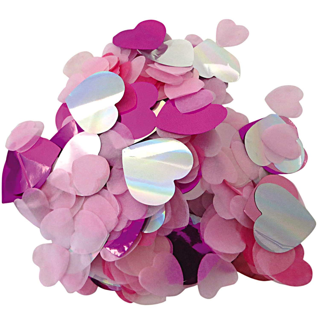 Konfetti Herz Mix Rosa - Schmidt's Papeterie