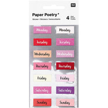 Lade das Bild in den Galerie-Viewer, Sticker Wochentage Vers. Farben - Schmidt&#39;s Papeterie