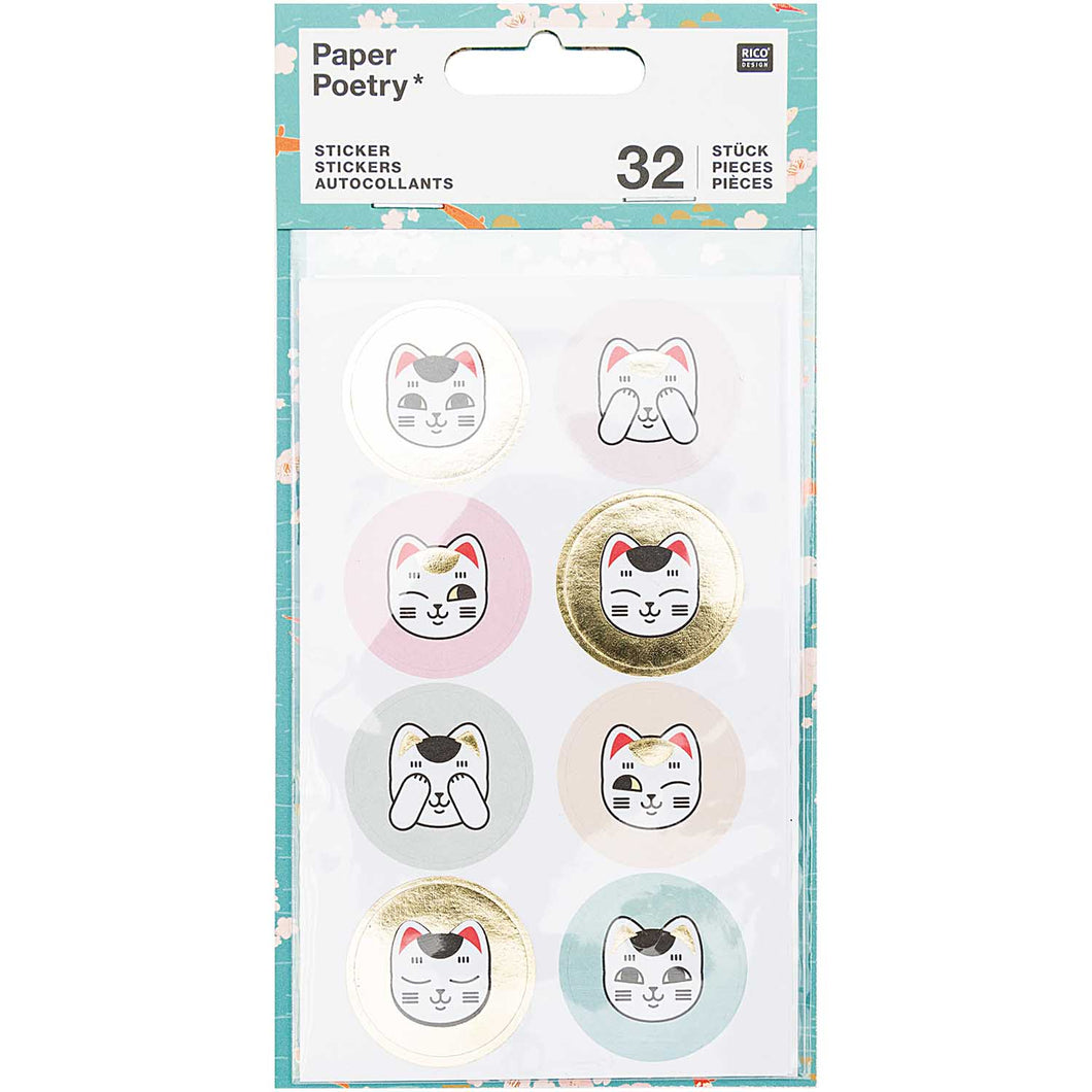 Sticker Japonais Katzen - Schmidt's Papeterie