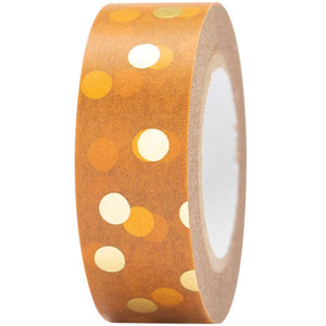 Tape Senf/Gold gepunktet - Schmidt's Papeterie