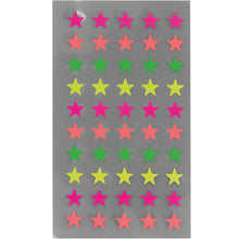 Lade das Bild in den Galerie-Viewer, Office Sticker Neon Sterne klein - Schmidt&#39;s Papeterie