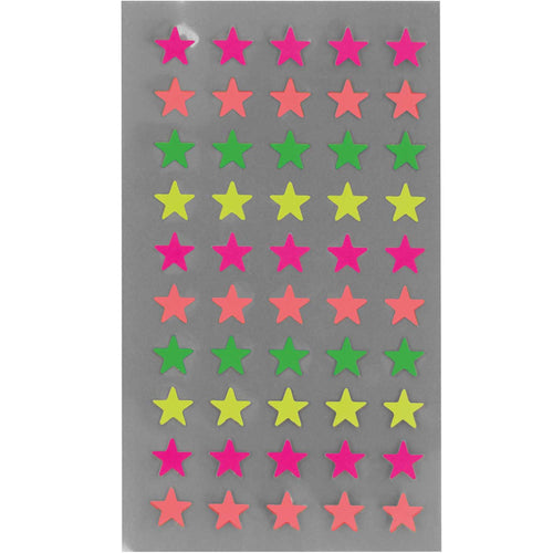 Office Sticker Neon Sterne klein - Schmidt's Papeterie