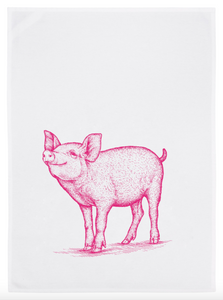 Geschirrtuch 'Schwein Pink' - Schmidt's Papeterie