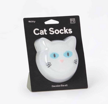 Lade das Bild in den Galerie-Viewer, Cat Socks white - Schmidt&#39;s Papeterie