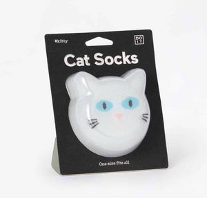 Cat Socks white - Schmidt's Papeterie
