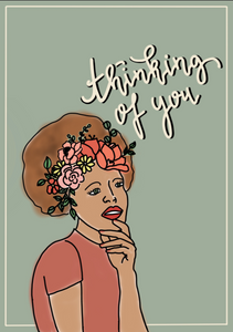 Postkarte - thinking of you - Schmidt's Papeterie