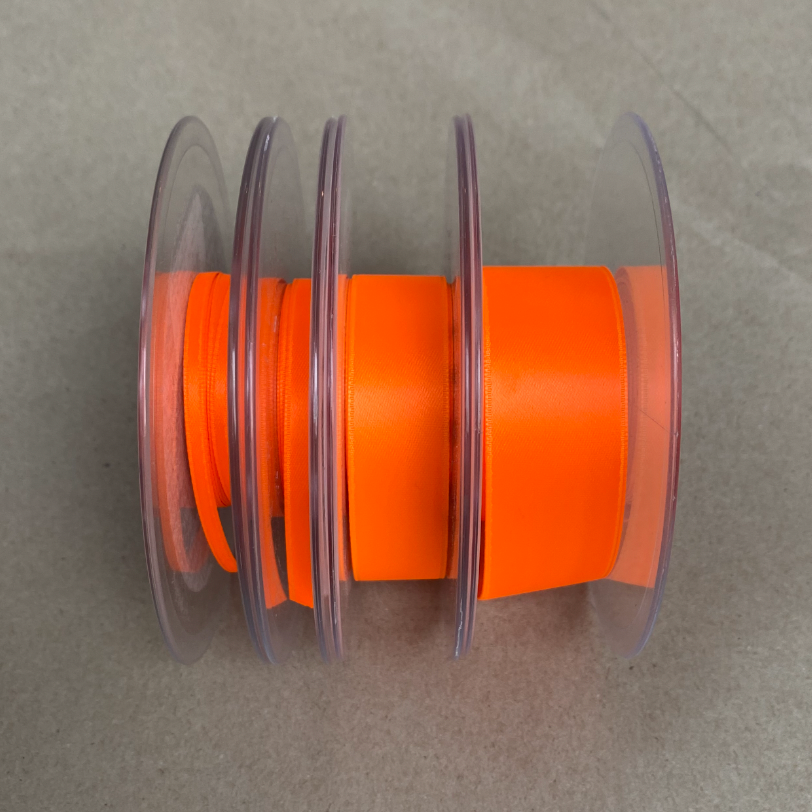 Satinband neon orange - Schmidt's Papeterie