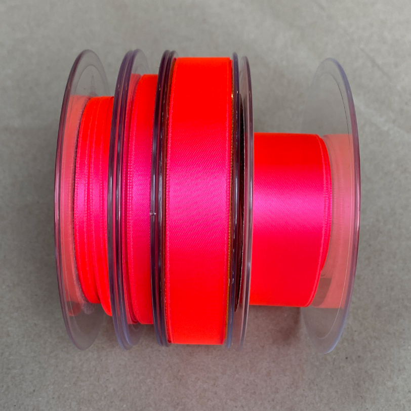 Satinband neon pink - Schmidt's Papeterie
