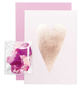 DIY Karte Liebe Herz rosa - Schmidt's Papeterie
