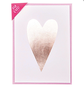 DIY Karte Liebe Herz rosa - Schmidt's Papeterie