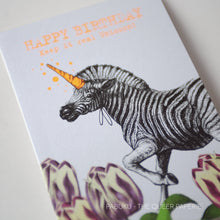 Lade das Bild in den Galerie-Viewer, Birthday Unicorn Zebra - Schmidt&#39;s Papeterie
