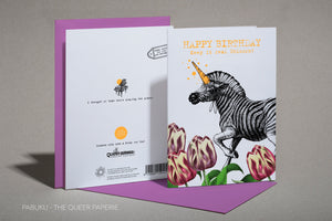 Birthday Unicorn Zebra - Schmidt's Papeterie