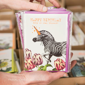 Birthday Unicorn Zebra - Schmidt's Papeterie
