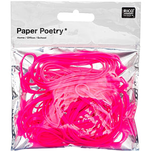 Gummibänder, Neon Pink - Schmidt's Papeterie
