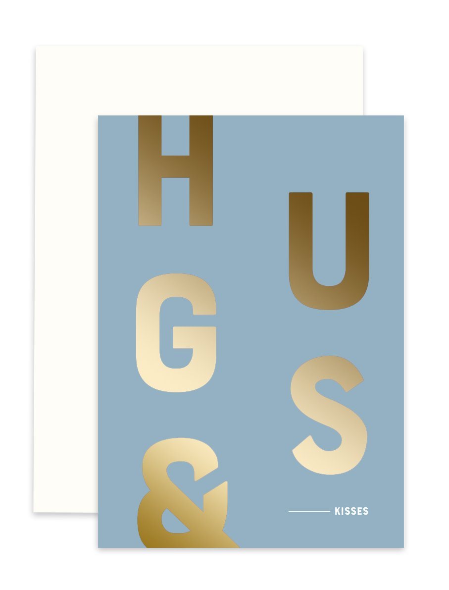 Hugs & Kisses (Blau) - Schmidt's Papeterie