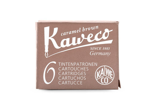 Kaweco Tintenpatronen 6-Pack Karamellbraun - Schmidt's Papeterie