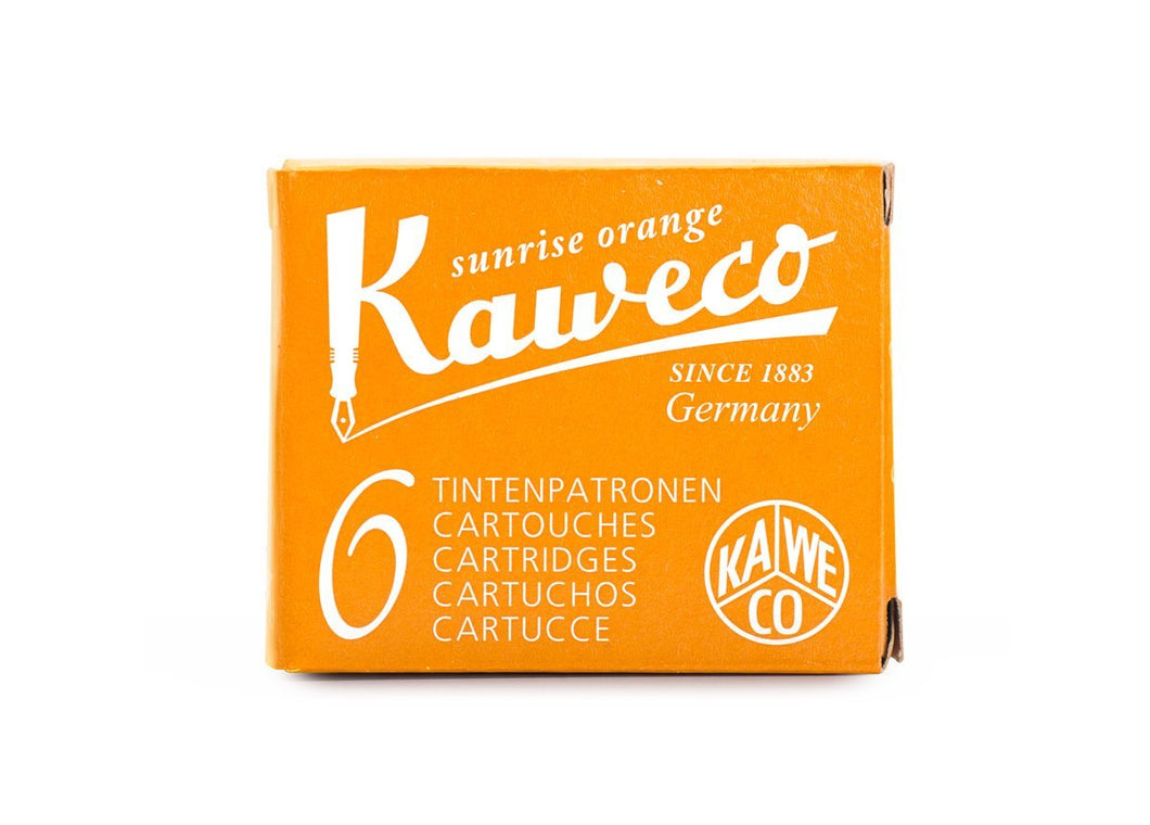 Kaweco Tintenpatronen 6-Pack Sonnenorange - Schmidt's Papeterie