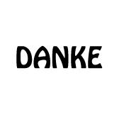 Ministempel Danke - Schmidt's Papeterie