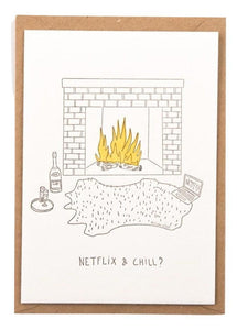 Netflix & Chill, Postkarte mit Umschlag - Schmidt's Papeterie