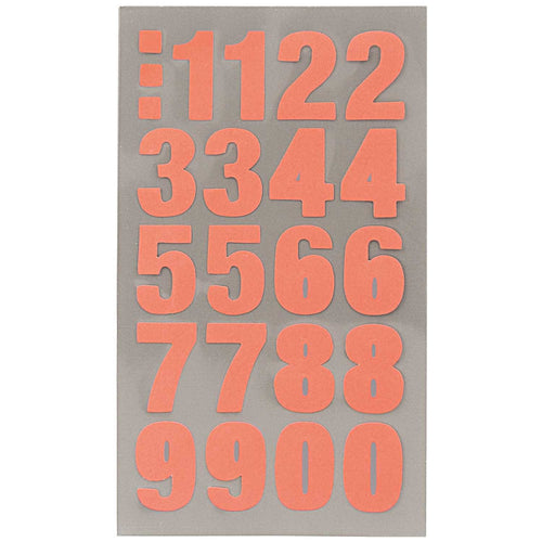 Office Stick, Neon Orange Zahlen - Schmidt's Papeterie