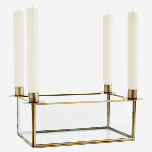 Glaskasten mit Kerzenhaltern - Schmidt's Papeterie