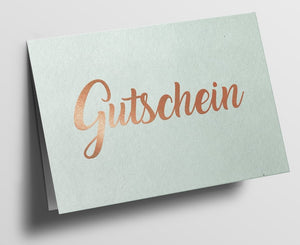 Gutscheinkarte creme - Schmidt's Papeterie