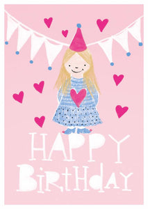 Postkarte Happy Little Girl - Schmidt's Papeterie