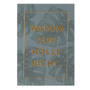 Warum zur Hölle nicht. rose gold - Schmidt's Papeterie