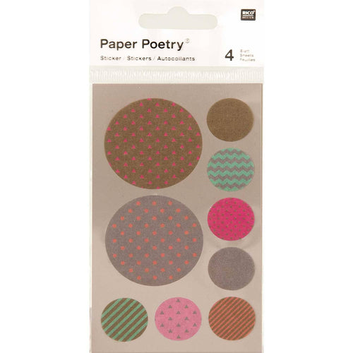 Washi Sticker, gold silber - Schmidt's Papeterie