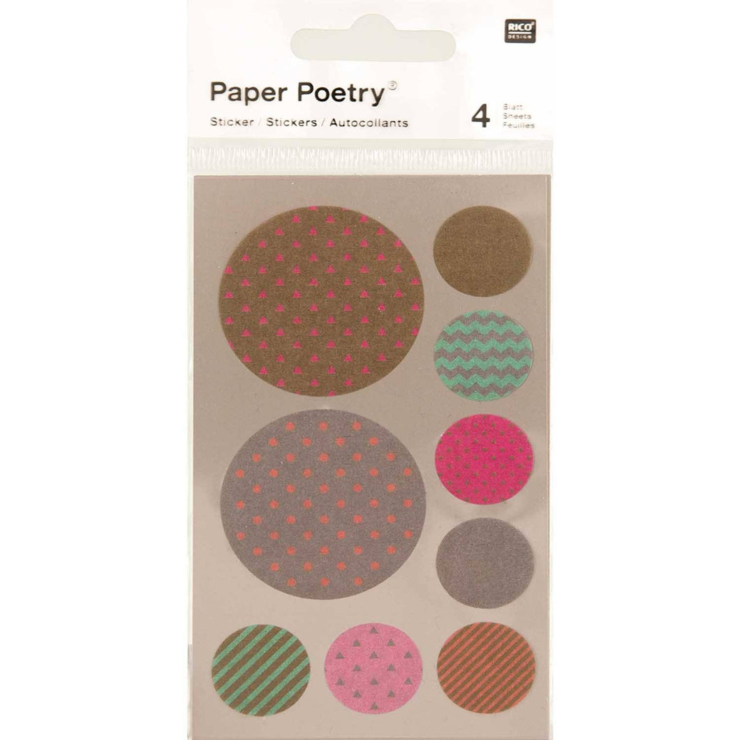 Washi Sticker, gold silber - Schmidt's Papeterie